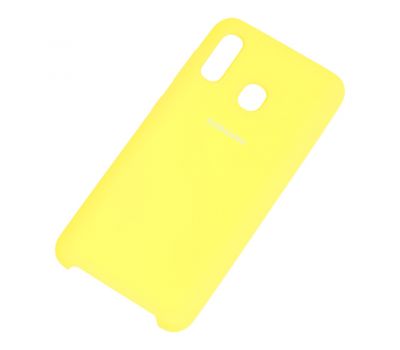 Чохол для Samsung Galaxy A20/A30 Silky Soft Touch лимонний 1050051