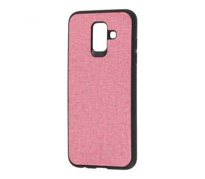 Чохол для Samsung Galaxy J6 2018 (J600) Hard Textile рожевий 1055283