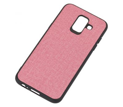 Чохол для Samsung Galaxy J6 2018 (J600) Hard Textile рожевий 1055284