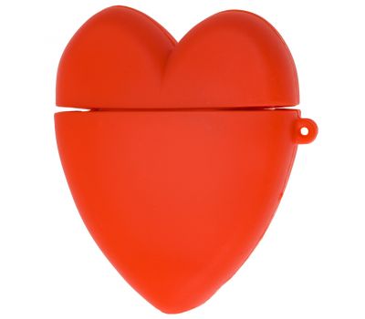 Чохол для AirPods Lucky Heart + кільце "червоний" 1055737
