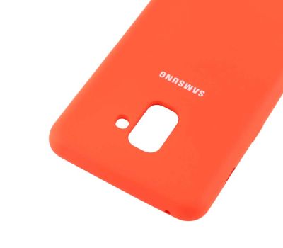 Чохол для Samsung Galaxy A8+ 2018 (A730) Silky Soft Touch помаранчевий 1055236
