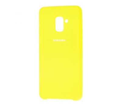 Чохол для Samsung Galaxy A8+ 2018 (A730) Silky Soft Touch лимонний