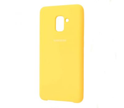 Чохол для Samsung Galaxy A8+ 2018 (A730) Silky Soft Touch жовтий