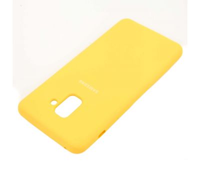 Чохол для Samsung Galaxy A8+ 2018 (A730) Silky Soft Touch жовтий 1055213