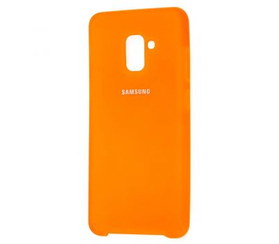 Чохол для Samsung Galaxy A8+ 2018 (A730) Silky Soft Touch яскраво оранжевий