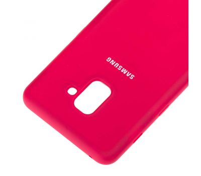 Чохол для Samsung Galaxy A8+ 2018 (A730) Silky Soft Touch малиновий 1055226