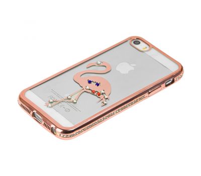 Чохол Kingxbar Diamond для iPhone 5 фламінго рожевий 1056696