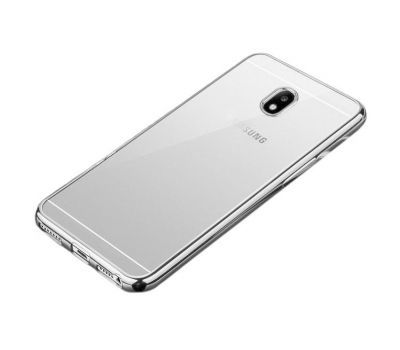 Чохол для Samsung Galaxy J5 2017 (J530) з глянсовою окантовкою сріблястий 1065537