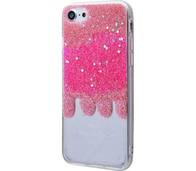 Чохол Shine для iPhone 7/8 з блискітками рожевий 1066548