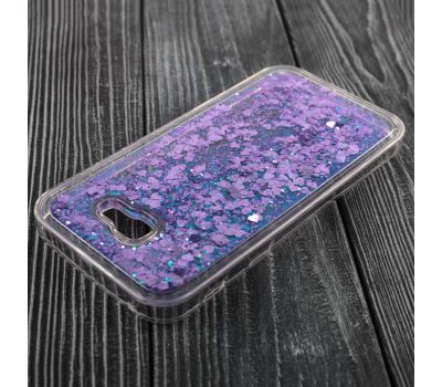 Чохол для Samsung Galaxy A7 2017 (A720) блискітки вода фіолетовий 107778