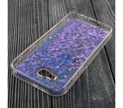 Чохол для Samsung Galaxy A7 2017 (A720) блискітки вода фіолетовий 107779