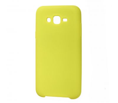 Чохол для Samsung Galaxy J7 (J700) Silicone жовтий