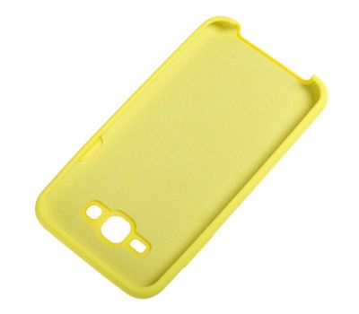 Чохол для Samsung Galaxy J7 (J700) Silicone жовтий 1073044