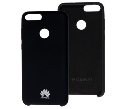 Чохол для Huawei P Smart Silky Soft Touch "чорний"