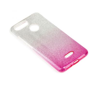 Чохол для Xiaomi Redmi 6 Shining Glitter з блискітками сріблясто-рожевий 1084715