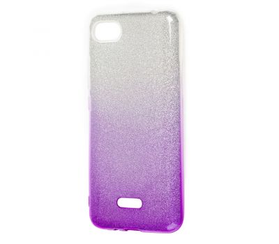 Чохол для Xiaomi Redmi 6A Shining Glitter з блискітками сріблясто-фіолетовий