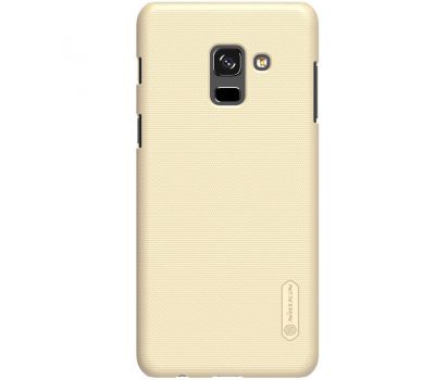 Чохол для Samsung Galaxy A8+ 2018 (A730) Nillkin із захисною плівкою золотистий 109644