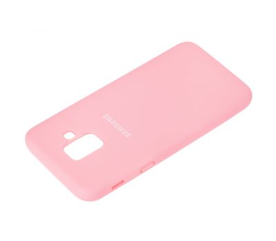 Чохол для Samsung Galaxy A6 2018 (A600) Silicone Full світло-рожевий 1093356