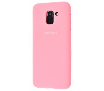 Чохол для Samsung Galaxy A6 2018 (A600) Silicone Full світло-рожевий