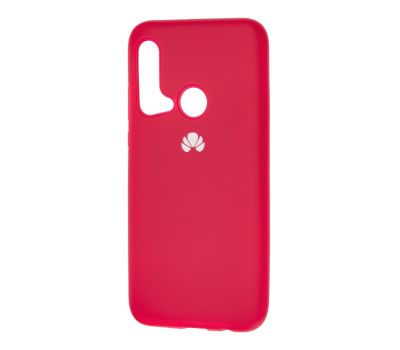 Чохол для Huawei P20 Lite 2019 Silicone Full рожево-червоний