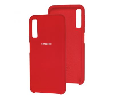 Чохол для Samsung Galaxy A7 2018 (A750) Silky Soft Touch темно-червоний