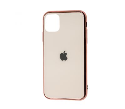 Чохол для iPhone 11 Original glass рожево-золотистий