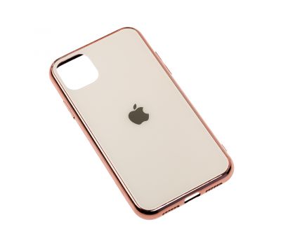Чохол для iPhone 11 Original glass рожево-золотистий 1104234