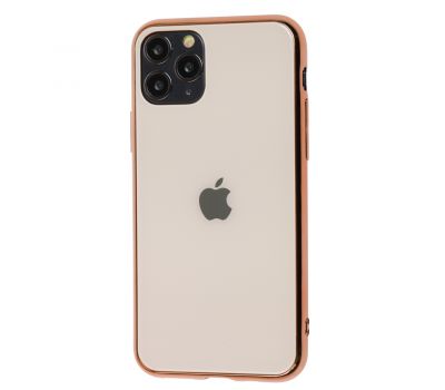 Чохол для iPhone 11 Pro Original glass рожево-золотистий