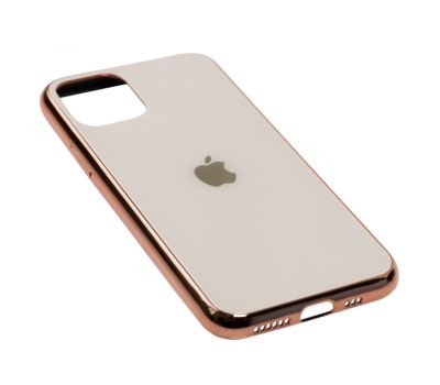 Чохол для iPhone 11 Pro Original glass рожево-золотистий 1105060