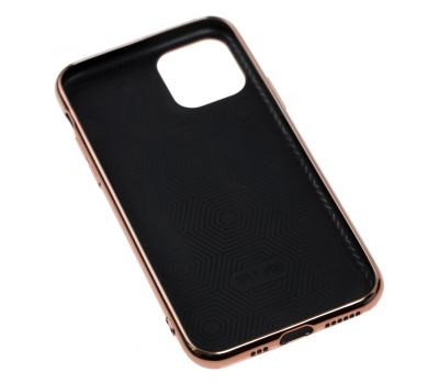 Чохол для iPhone 11 Pro Original glass рожево-золотистий 1105061