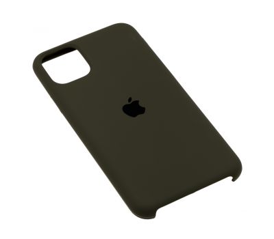 Чохол silicone для iPhone 11 Pro Max case темно-оливковий 1106224