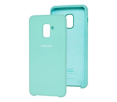 Чохол для Samsung Galaxy A8+ 2018 (A730) Silky Soft Touch бірюзовий