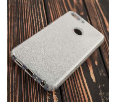 Чохол для Huawei P Smart Glitter з блискітками сріблястий 111357