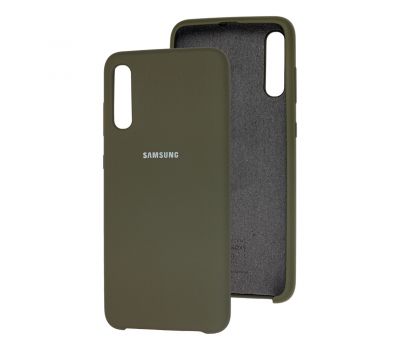 Чохол для Samsung Galaxy A70 (A705) Silky Soft Touch оливковий