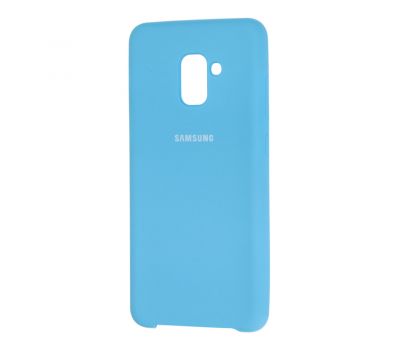 Чохол для Samsung Galaxy A8+ 2018 (A730) Silky Soft Touch блакитний