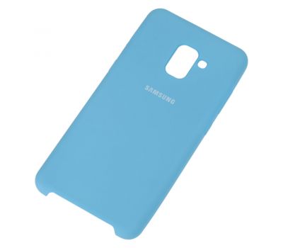 Чохол для Samsung Galaxy A8+ 2018 (A730) Silky Soft Touch блакитний 1113179