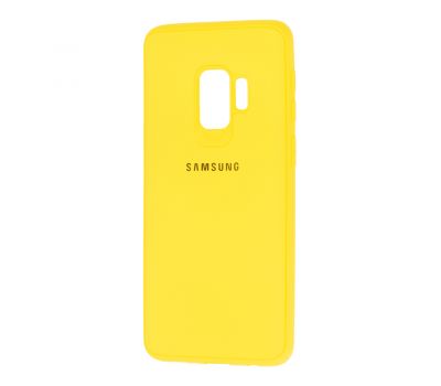 Чохол Samsung Galaxy S9 (G960) Logo жовтий