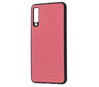 Чохол для Samsung Galaxy A7 2018 (A750) Hard Textile рожевий