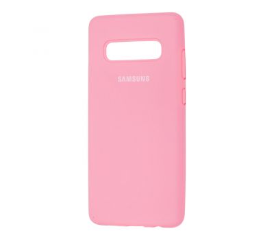 Чохол для Samsung Galaxy S10+ (G975) Silicone Full світло-рожевий 1118938