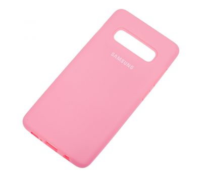 Чохол для Samsung Galaxy S10+ (G975) Silicone Full світло-рожевий 1118939