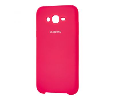 Чохол для Samsung Galaxy J7 (J700) Silky Soft Touch малиновий 1119090