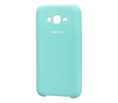 Чохол для Samsung Galaxy J7 (J700) Silky Soft Touch бірюзовий 1119078