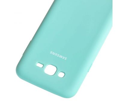 Чохол для Samsung Galaxy J7 (J700) Silky Soft Touch бірюзовий 1119079