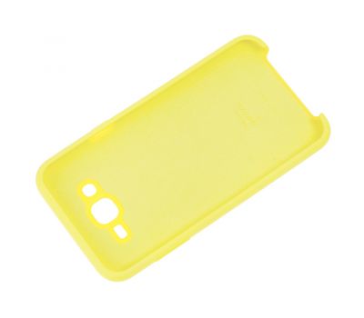 Чохол для Samsung Galaxy J7 (J700) Silky Soft Touch лимонний 1119089