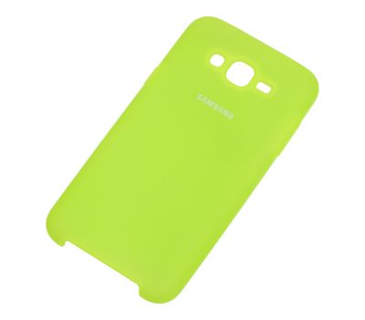 Чохол для Samsung Galaxy J7 (J700) Silky Soft Touch яскраво-зелений 1119107