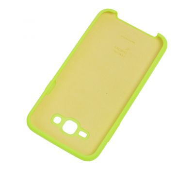 Чохол для Samsung Galaxy J7 (J700) Silky Soft Touch яскраво-зелений 1119108