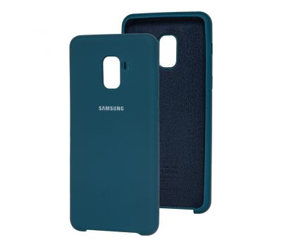 Чохол для Samsung Galaxy A8+ 2018 (A730) Silky Soft Touch морської хвилі