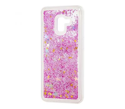 Чохол для Samsung Galaxy A8+ 2018 (A730) Блиск вода рожевий