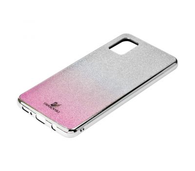 Чохол для Samsung Galaxy A51 (A515) Swaro glass сріблясто-рожевий 1126197