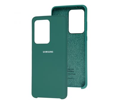 Чохол для Samsung Galaxy S20 Ultra (G988) Silky Soft Touch "сосновий зелений"